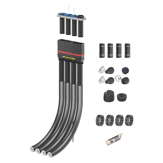 Doyma Mehrsparten-Hauseinführung Quadro-Secura All Inclusive, 3m, Kunststoff