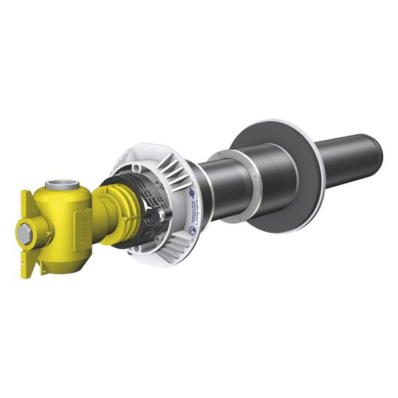 Doyma Einsparten-Hauseinführung Quadro-Secura E 1, DN 100, 99-103mm, 160-550mm, Kunststoff, 281100000002