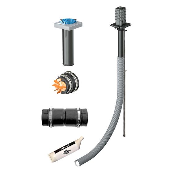 Doyma Einsparten-Hauseinführung Quadro-Secura Nova R1, 1x XLWL, 1x DN 90, 6m, Schwarz, Kunststoff, 285009002516