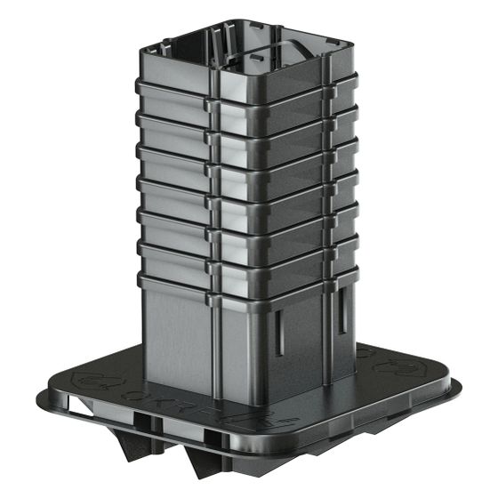 Doyma Einsparten-Hauseinführung Quadro-Secura Nova R1-R, 1x DN 90, 3m, Schwarz, Kunststoff, 287009000013