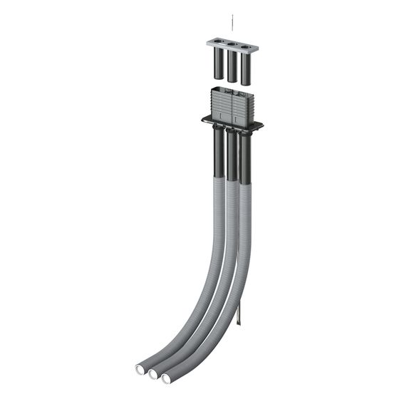 Doyma Mehrsparten-Hauseinführung Quadro-Secura Nova R3, 3x DN 90, 3m, Kunststoff, 223011153013