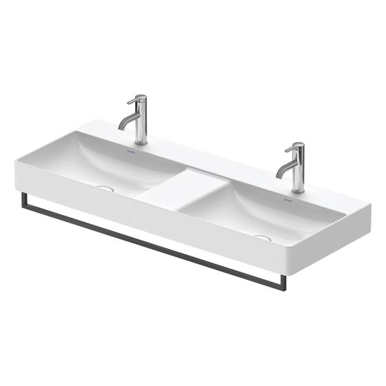 Duravit Universal Handtuchhalter 64x1139x71mm, Mattschwarz, Messing, 1 Arm, mit Befestigungsmaterial
