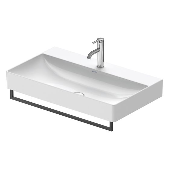 Duravit Universal Handtuchhalter 64x746x71mm, Mattschwarz, Messing, 1 Arm, mit Befestigungsmaterial