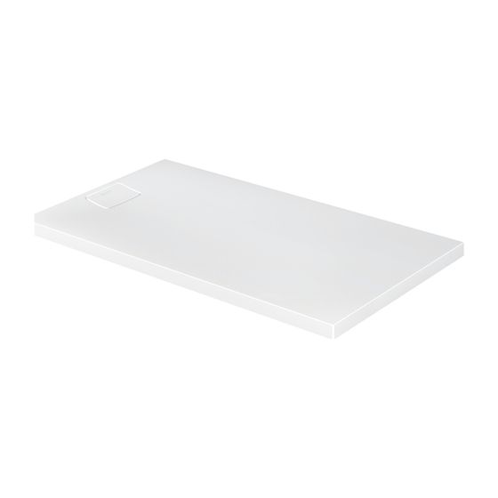 Duravit Stonetto Duschwanne Halbeinbau Bodenbündig 800x1400x50mm, Rechteckig, Mattweiß, DC UltraResist, Mineralguss, 50mm