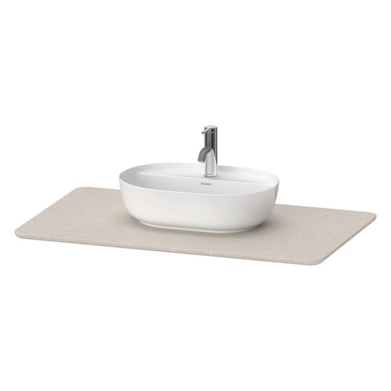 Duravit Luv Konsole 595x988x20mm, 1 Ausschnitt/Waschplatz, Luv Konsole, Sand poliert, ohne Konsolenträger