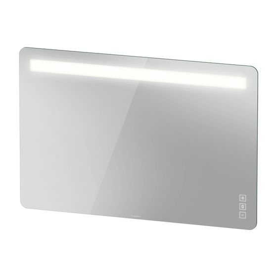 Duravit Luv Spiegel Wandmontage 38x1200x800mm, LED oben, 59W, Betätigung berührungslos unten/vorne/R mit Dimmfunktion
