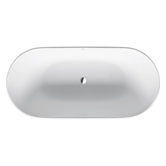 Duravit Luv Badewanne 615x850x1800mm, 252l, Mattweiß, Oval, Freistehend, 2 Rückenschrägen Nahtlose Verkleidung