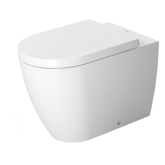 Duravit ME by Starck Stand WC 600x370x400mm, Weiß HG, Back to wall, 4,5l, Tiefspüler, halb offen, waagerecht, Position Hinten