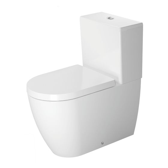 Duravit ME by Starck Stand WC für Kombination 650x370x415mm, Weiß Hochglanz, WonderGliss, 4,5l, Tiefspüler, geschlossen, waager.