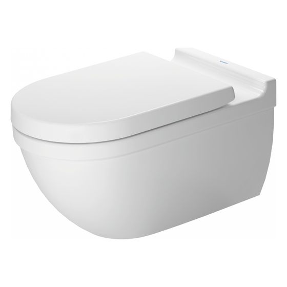 Duravit Starck 3 Wand-WC 620x365x380mm, Weiß Hochglanz, 6l, WonderGliss, Tiefspüler, geschlossen, waagerecht