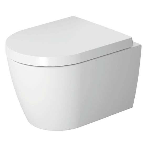 Duravit ME by Starck Wand-WC 480x370x350mm, Weiß Hochglanz, 4,5l, Tiefspüler, rimless, waagerecht