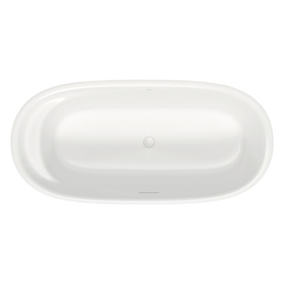 Duravit Cape Cod Badewanne 507x885x1855mm, Mattweiß, Oval, Freistehend, 2 Rückenschrägen, 205l, Nahtlose Verkleidung