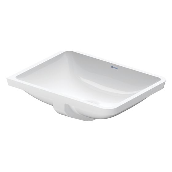 Duravit Starck 3 Einbauwaschtisch 365x530x180mm, Weiß Hochglanz, WonderGliss, ohne HLB, mit Überlauf, Einbau von unten