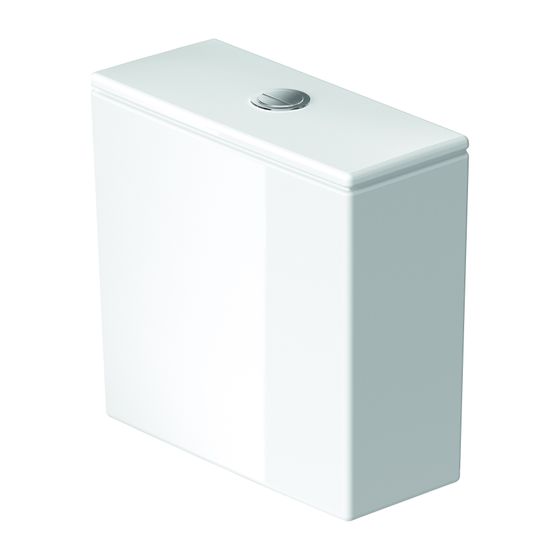 Duravit DuraStyle Spülkasten aus Keramik 170x390x370mm, Weiß, WonderGliss, 6/3l, Dual Flush, Wasseranschluss R/L 3/8