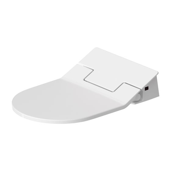 Duravit SensoWash Slim Dusch-WC 539x373mm, Weiß, Absenkautomatik, Fernbedienung, Nachtlicht, Gesäß- u. Ladydusche