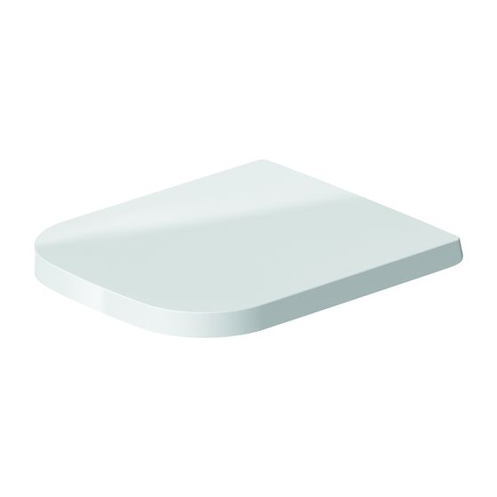 Duravit WC-Sitz P3 Comforts rechteckig Weiß Hochglanz, 387x48x459mm, mit Absenkautomatik, Sitzgarnitur abnehmbar, überlappend