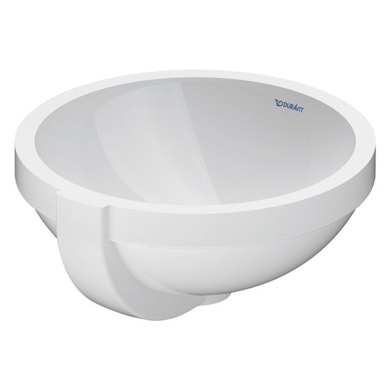 Duravit Architec Einbauwaschtisch 360x360x165mm, Weiß Hochglanz, ohne HLB, mit Überlauf, Einbau von unten
