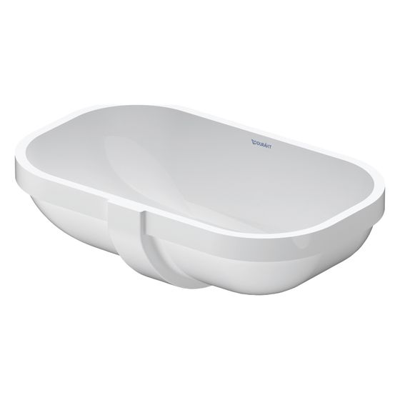 Duravit D-Code Einbauwaschtisch 290x495x210mm, Weiß Hochglanz, ohne HLB, mit Überlauf, Einbau von unten