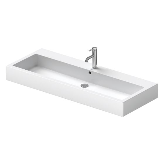 Duravit Vero Waschtisch 470x1200x175mm mit HLB Aufsatz, Weiß Hochglanz, Rechteckig, WonderGliss 1 WP M 1 HL M mit ÜL, geschl.