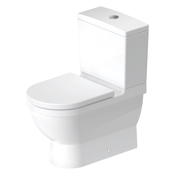 Duravit Starck 3 Stand WC für Kombination 660x370x430mm, Weiß HG, WonderGliss, 6l, Tiefspüler, geschlossen, waagerecht/senkrecht