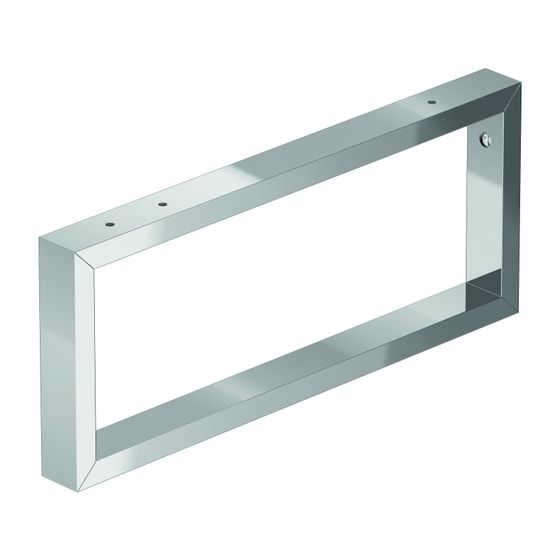 Duravit Universal Konsolenträger 480x42x200mm, Chrom Hochglanz, Stahl, für Konsolender Serien DuraStyle und L-Cube