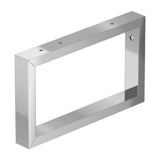Duravit Universal Konsolenträger 340x40x200mm, Chrom Hochglanz, Stahl, tiefenreduziert
