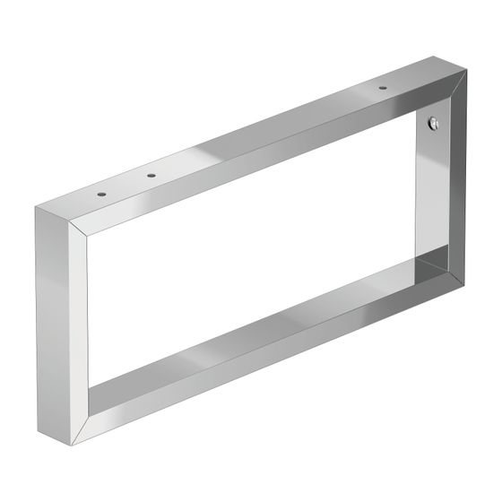 Duravit Universal Konsolenträger 455x42x200mm, Chrom Hochglanz, Stahl für DuraStyle und L-Cube Konsolen