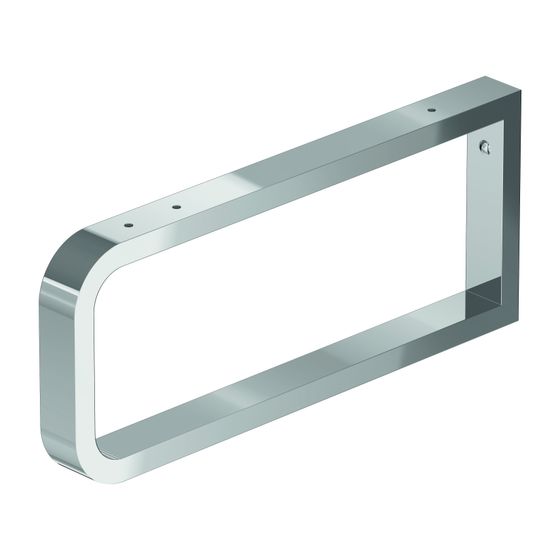Duravit Universal Konsolenträger 480x40x200mm, Chrom Hochglanz, Stahl, für Konsolen der Serie DuraStyle