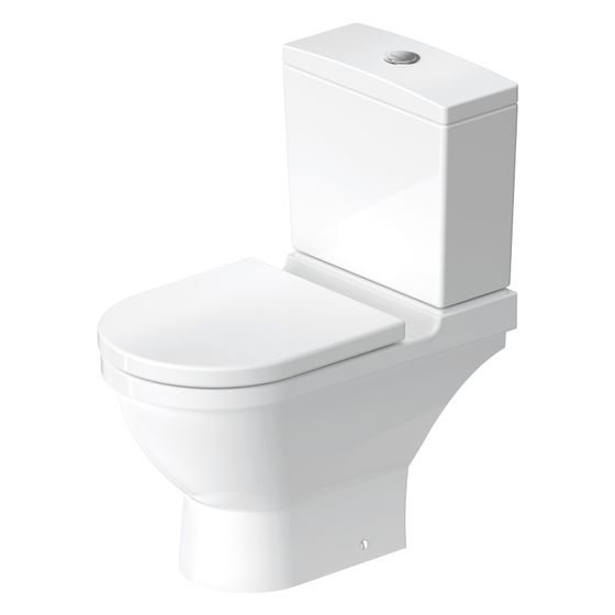 Duravit Starck 3 Stand WC für Kombination 655x370x430mm, Weiß Hochglanz, WonderGliss, 6l, Tiefspüler, geschlossen, waagerecht