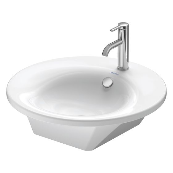 Duravit Starck 1 Einbauwaschtisch 580x580x165mm, Weiß Hochglanz, mit Überlauf, HLB, 1 HL