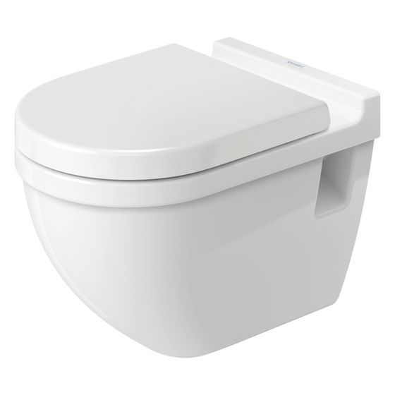 Duravit Starck 3 Wand-WC 545x365x420mm, Weiß Hochglanz, 6l, Tiefspüler, geschlossen, waagerecht