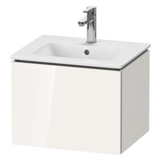 Duravit L-Cube Waschtischunterbau wandh. 421x520x400mm Compact Eiche Marmoriert Matt, Grifflos, 1 Auszug