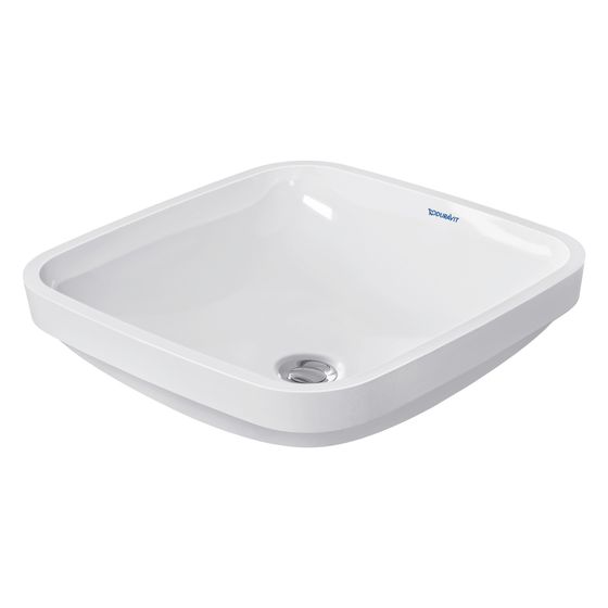 Duravit DuraStyle Einbauwaschtisch 400x400x150mm, Weiß Hochglanz, WonderGliss, ohne HLB, mit Überlauf, Einbau von unten