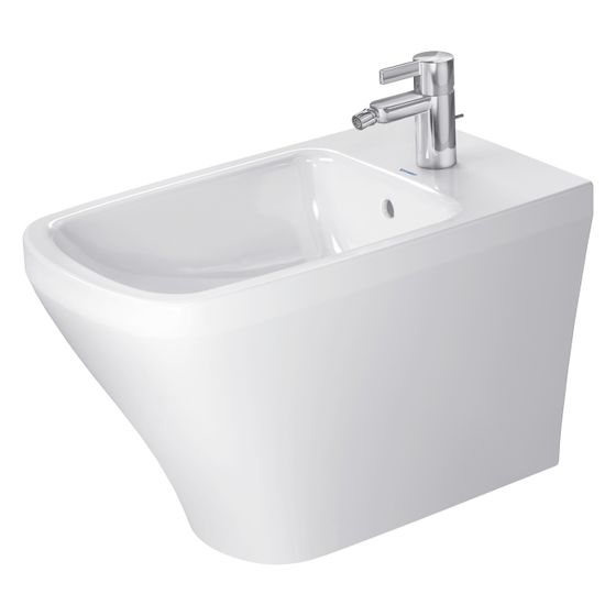 Duravit DuraStyle Stand Bidet 630x370x400mm, Weiß Hochglanz, 1 HL, mit Überlauf mit Befestigungsmaterial
