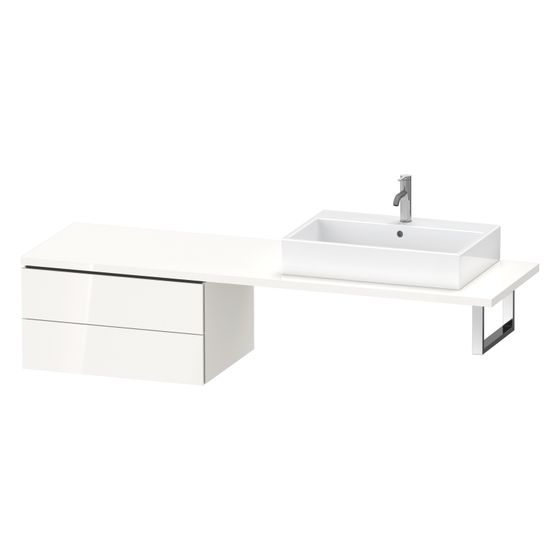 Duravit L-Cube Unterschrank für Konsole 547x720x400mm 2 Schubkästen mit KSP Eiche Marmoriert Matt Grifflos
