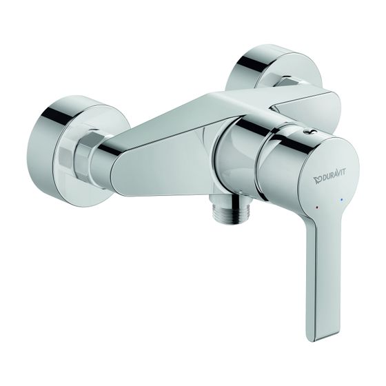 Duravit B.2 Einhebel-Brausemischer Aufputz, Chrom Hochglanz, Keramikm. S-Anschlüsse 1/2