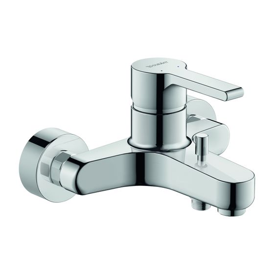 Duravit B.2 Einhebel-Wannenmischer Aufputz, Chrom, 19l/min, S-Anschlüsse 1/2
