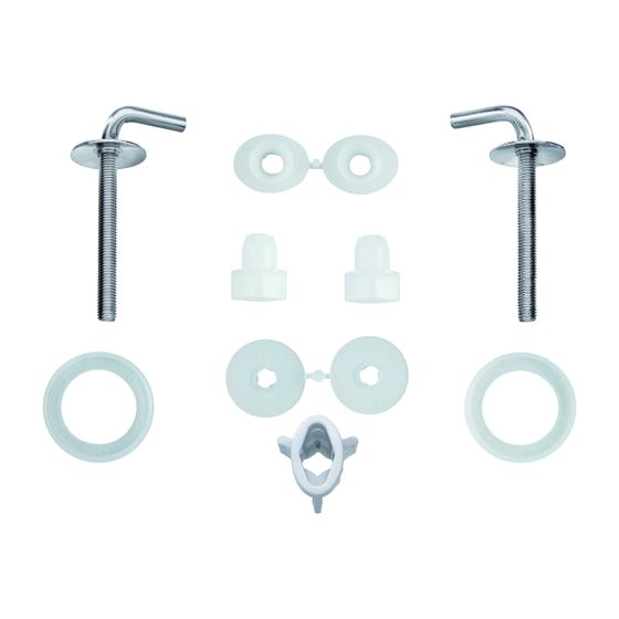 Duravit Scharnier-Set für WC-Sitz ohne Absenkautomatik, Edelstahl, 0061140000