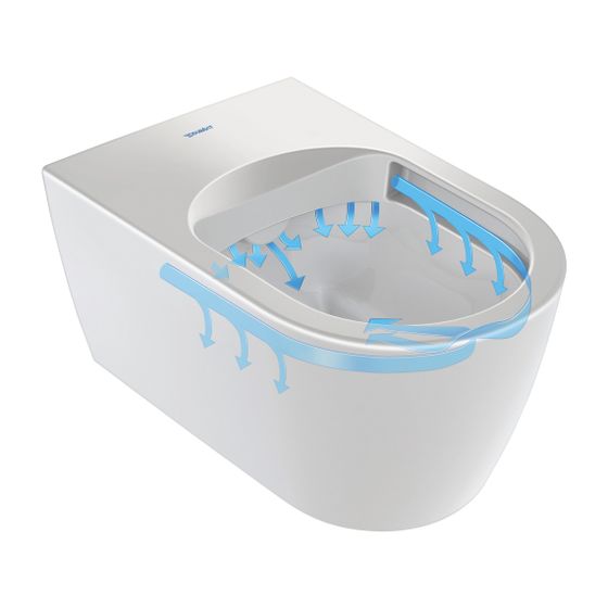 Duravit SensoWash Starck F Kompakt Dusch-WC 575x378x405mm, Weiß glänzend, 4,5l, Tiefspüler, rimless, Duroplast, App/FB