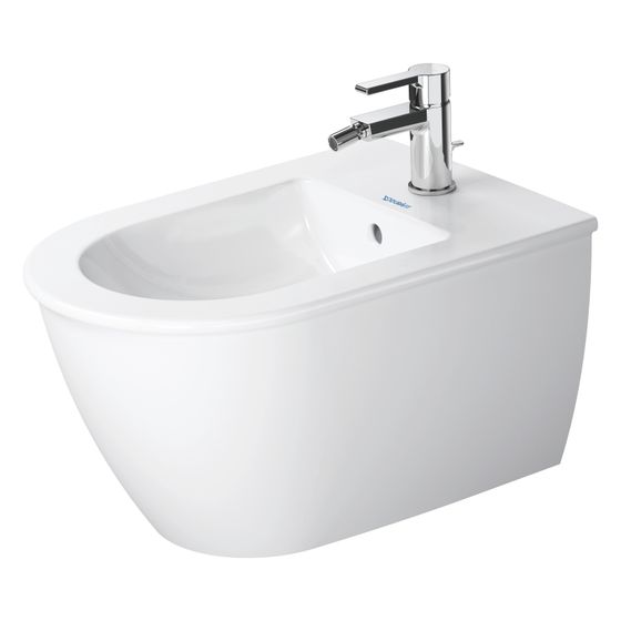 Duravit Darling New Wandbidet 540x365x290mm, Weiß Hochglanz, WonderGliss, 1 HL, HLB, Überlauf, verd. Befestigung