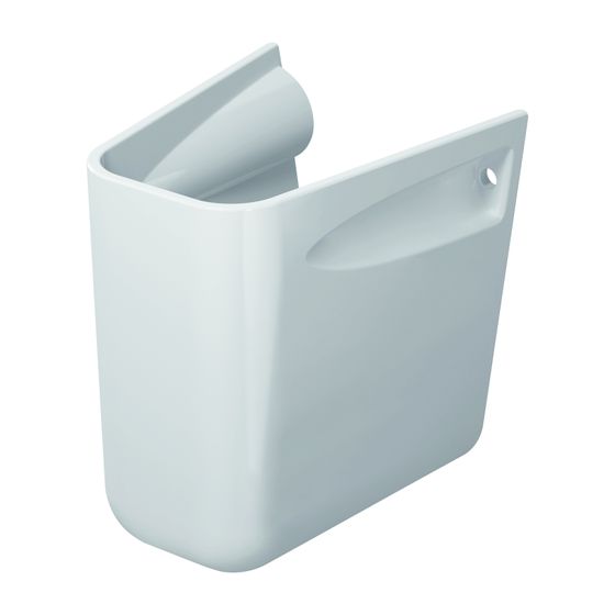 Duravit D-Code Halbsäule aus Keramik 268x245x305mm, Weiß Hochglanz, wandhäng., für 231065/231060/231055/034812