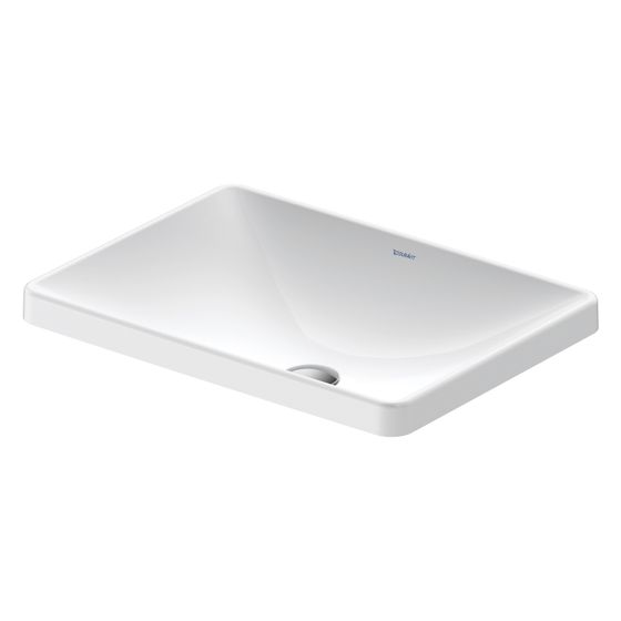 Duravit D-Neo Einbauwaschtisch 440x600x170mm, Weiß Hochglanz, ohne HLB/Überlauf, Geschliffen, Einbau von oben