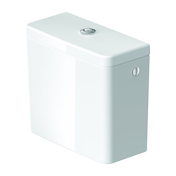 Duravit D-Neo Spülkasten aus Keramik 180x395x360mm, Weiß, 6/3l, Dual Flush, Wasseranschluss R/L 3/8