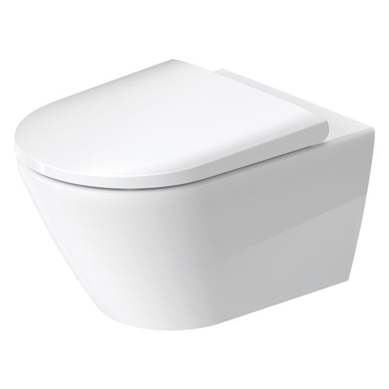 Duravit D-Neo Wand-WC 540x370x360mm, Weiß Hochglanz, 4,5l, Tiefspüler, rimless, Durafix inkl. waagerecht
