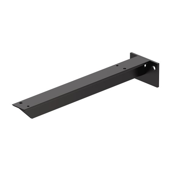 Duravit Universal Konsolenträger 400x90x60mm, Diamantschwarz Matt, Stahl für DuraStyle und L-Cube Konsolen