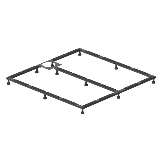 Duravit Fußgestell 900x900x80-100mm für Stonetto Duschwannen