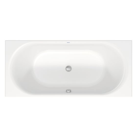 Duravit D-Neo Badewanne 485x800x1800mm, 230l, Weiß glänzend, Rechteckig, Einbau, 2 Rückenschrägen 465mm