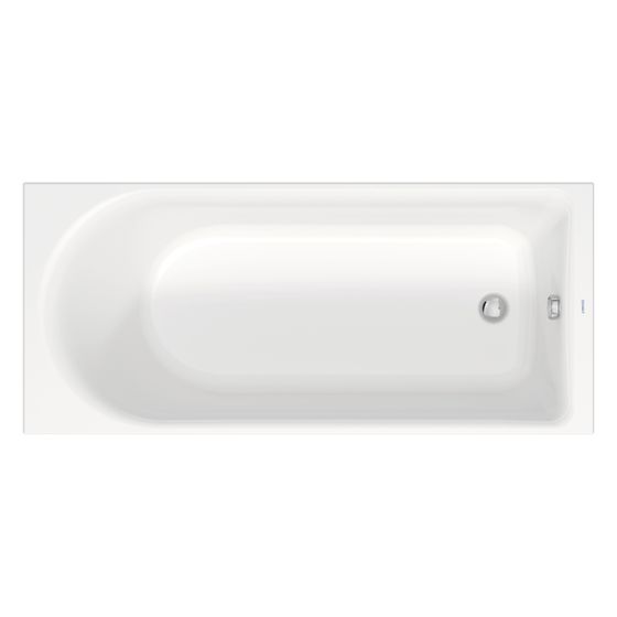Duravit D-Neo Badewanne 485x750x1700mm, 234l, Weiß glänzend, Rechteckig, Einbau, 1 Rückenschräge variabel