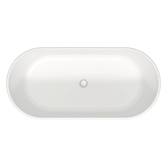 Duravit D-Neo Badewanne 475x750x1600mm, 295l, Mattweiß, Oval, Freistehend, 2 Rückenschrägen Nahtlose Verkleidung
