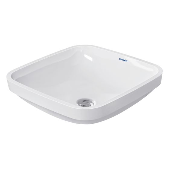 Duravit DuraStyle Einbauwaschtisch 400x400x150mm, Weiß Hochglanz, ohne HLB, mit Überlauf, Einbau von unten